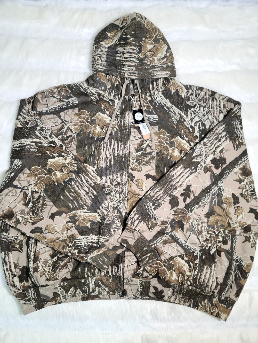 SKIMS x Post Malone Heavy Fleece Relaxed Zip-Up Hoodie Realtree Camo Men 3X NEW